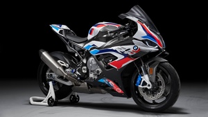 BMW M 1000 RR, Race bikes, 2021, Black background, 4K wallpaper