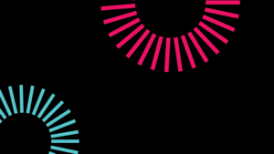 Black background, Cyan, Pink, Gears, Minimalist, AMOLED, Simple, 4K wallpaper