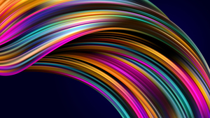 Spectrum, Waves, Colorful, Stock, 4K wallpaper
