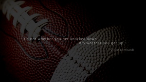 Popular quotes, American football, Dark background, 4K wallpaper