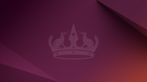 ubuntu, Logo, Magenta background, Stock, 4K wallpaper