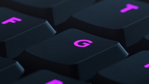 Illuminated, Keyboard, Purple aesthetic, Logitech, 4K wallpaper