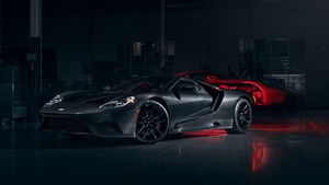 Ford GT, Carbon Fiber, 2020, Dark, 4K wallpaper