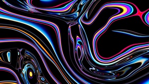 Apple Pro Display XDR, Stock, Psychedelic, 4K wallpaper