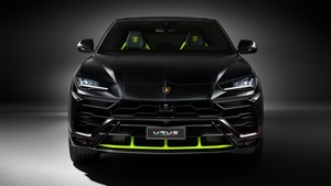 Lamborghini Urus Graphite Capsule, 2021, Dark background, Black cars, 4K wallpaper