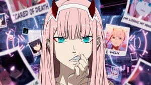 Zero Two, DARLING in the FRANXX, Anime girl, 4K wallpaper