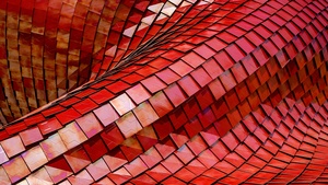 Tiles, Modern architecture, Pattern, Texture, Shapes, 3D, 4K wallpaper