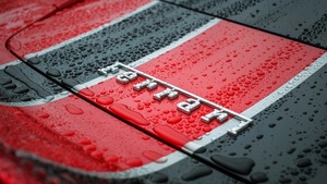 Ferrari, Logo, Emblem, Droplets, 4K wallpaper