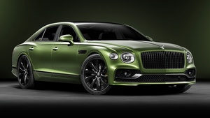 Bentley Flying Spur, Green aesthetic, 4K wallpaper