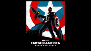 Captain America: Brave New World, Artwork, Black background, 2025 Movies, 4K wallpaper