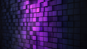 3D background, Squares, Purple light, Metal, Aesthetic, 4K wallpaper