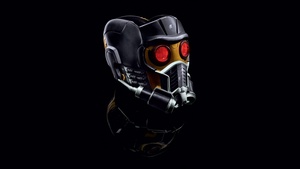 Star-Lord, Black background, Marvel Superheroes, Marvel Comics, 4K wallpaper