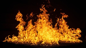 Night, Bonfire, Dark background, Flames, Orange, Fire effect, 4K wallpaper