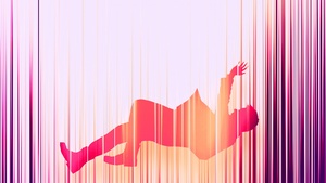 Falling, Dream, Neon, Pink, Blur, Artwork, 4K wallpaper