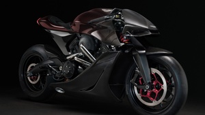 Aston Martin AMB 001, Sports bikes, Futuristic, Black background, 4K wallpaper