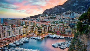 Monte Carlo, Monaco, Yacht, Harbor, Boats, Clouds, Sky view, Waterfront, 4K wallpaper