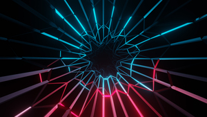 Electric, Neon, Colorful, Dark background, Lighting, Dark aesthetic, Abstract lines, 4K wallpaper