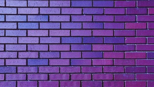 Brick wall, Purple, Violet, Bricks, Bright, Aesthetic, 4K wallpaper