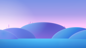 Morning glow, Landscape, Blue aesthetic, Bright, Sunny day, 4K wallpaper