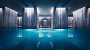 Swimming Pool, Spa, Hotel, Blue, Water, Reflections, Peaceful, Calm, 4K wallpaper