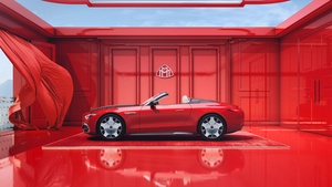 Mercedes-Maybach SL 680, 2024, Red aesthetic, 4K wallpaper