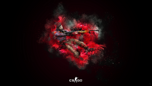 CS GO, Dark background, Counter-Strike: Global Offensive, Splash, 4K wallpaper