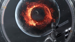 Extinction, Cosmos, Spaceship, Satellite, Planets, Moon, 4K wallpaper