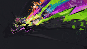 FragPunk, Dark background, 2024 Games, Game Art, 4K wallpaper
