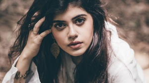Sanjana Sanghi, Beautiful actress, Bollywood actress, Dil Bechara actress, 4K wallpaper