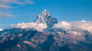 Himalayas, Mountain Peak, Clouds, Mountains, Cold, Daylight, 4K wallpaper