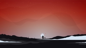 The Mandalorian, Star Wars, Dark, Red Sky, TV series, 4K wallpaper