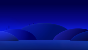Blue aesthetic, Nightscape, Landscape, Gradient background, Minimalist, Night, Dark Mode, 4K wallpaper