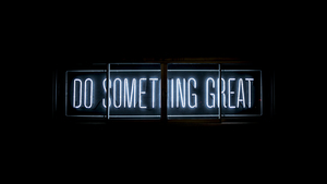 Neon glow, Inspirational quotes, Black background, 4K wallpaper