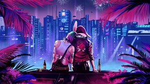 Cyberpunk 2077, Romantic, Dystopian, V (Cyberpunk), Female V, Futuristic city, 4K wallpaper