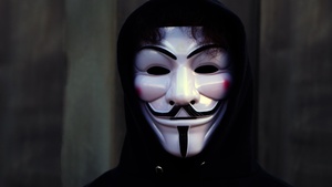 Man in Mask, Anonymous, Black Hoodie, Guy Fawkes mask, 4K wallpaper