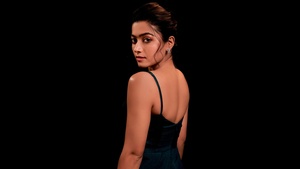 Rashmika Mandanna, Telugu Actress, Indian actress, Black background, 4K wallpaper