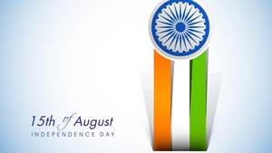 Indian Flag, August 15th, Independence Day, Tricolor, Red Fort, India, White background, 4K wallpaper