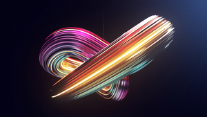 Swirls, Render, CGI, 3D, 4K wallpaper