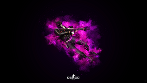 CS GO, AMOLED, Dark background, Counter-Strike: Global Offensive, Splash, 4K wallpaper