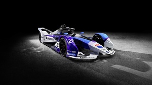 Formula E racing car, Electric Race Cars, Black background, 4K wallpaper