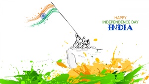 Independence Day, India, August 15th, Tricolor, Indian Flag, White background, 4K wallpaper