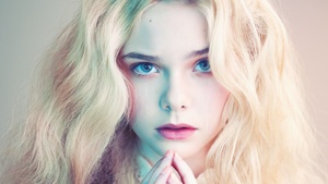 Elle Fanning, Beautiful girl, Portrait, Blonde, 4K wallpaper