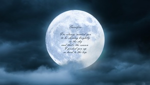 Popular quotes, Moon, Clouds, Night, Dark, Inspirational, 4K wallpaper