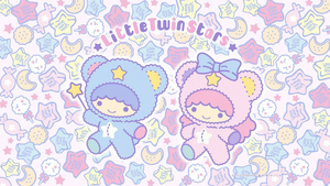 Sanrio, Little Twin Stars, Playing, Pastel, Aesthetic, Kiki and Lala, Cartoon, 4K wallpaper