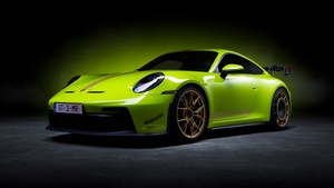 Porsche 911 GT3, Performance car, Dark background, 4K wallpaper