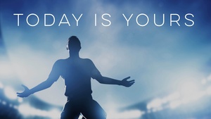 Inspirational quotes, Blue background, Clouds, Blue Sky, 4K wallpaper