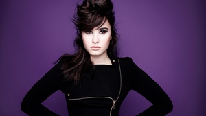Demi Lovato, Purple, American singer, 4K wallpaper