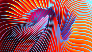 Twirls, Illusion, Colorful, Spectrum, Orange, 4K wallpaper