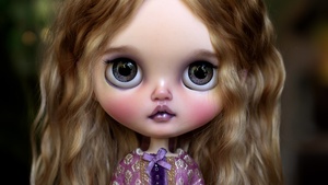 Aesthetic, Blythe doll, Cute doll, Innocent, 4K wallpaper