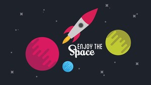 Spacecraft, Rocket, Planets, Stars, Astronomy, 4K wallpaper